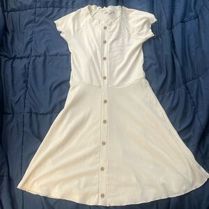 White casual summer dress